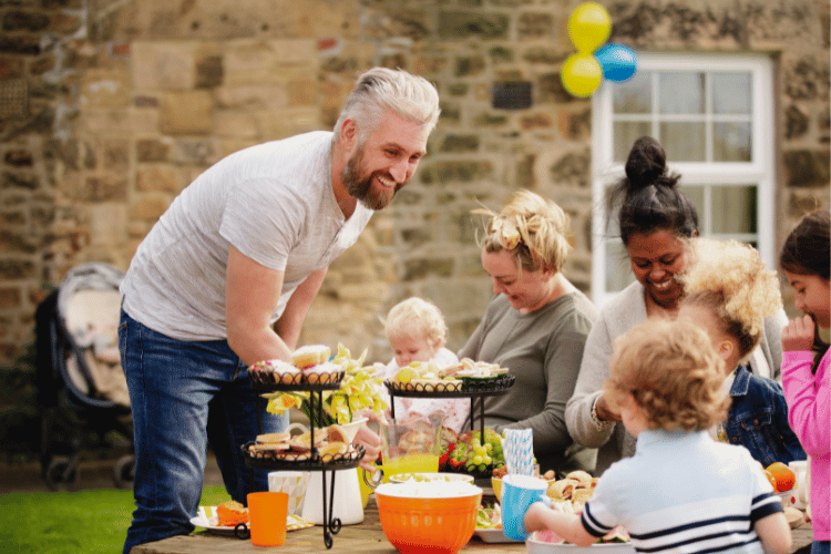 food for parents at a kids party