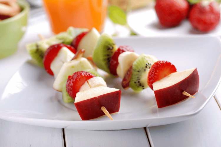 kids party food and why bother making something like fruit kebabs
